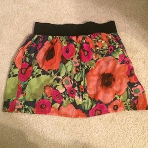 Francesca's floral skirt