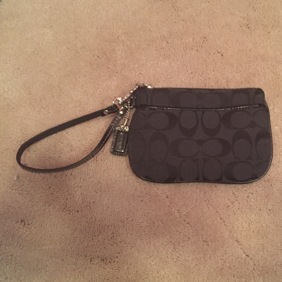 Black Coach Wristlet