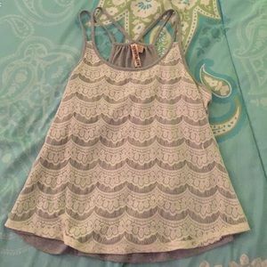 Lace front tank