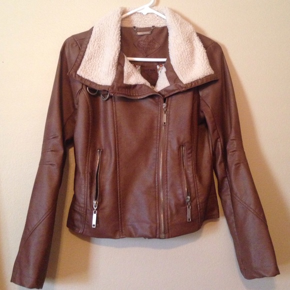 BP brown leather jacket