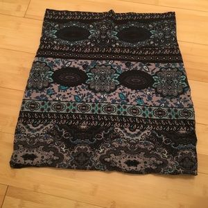 Printed Tube Skirt