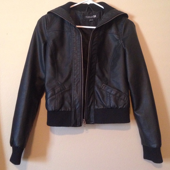 F21 leather/moto jacket