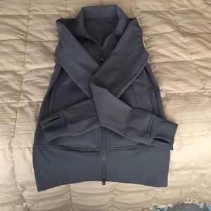 Dark grey lululemon asana jacket