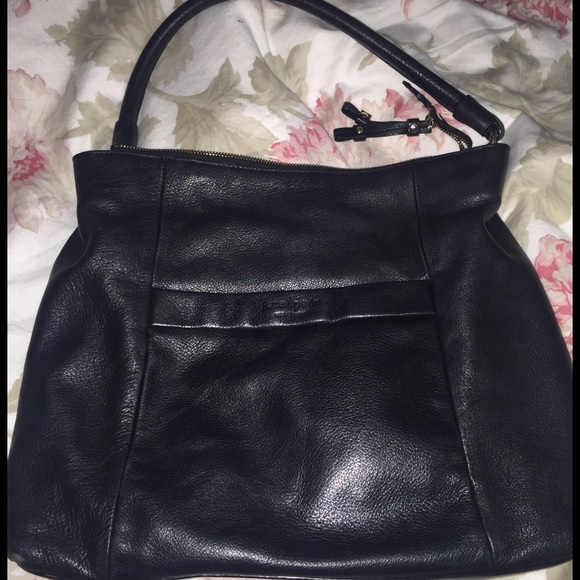 Kate Spade black leather handbag