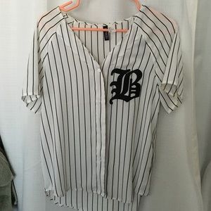 Striped baseball tee from H&M