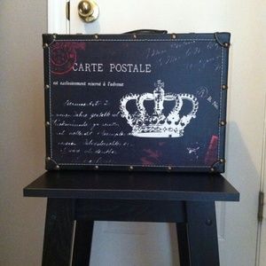 Decorative French Style Vintage Suitcase