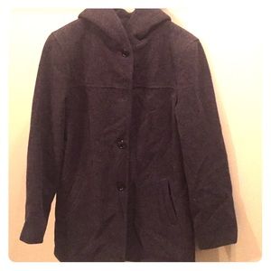 J Percy wool hooded coat
