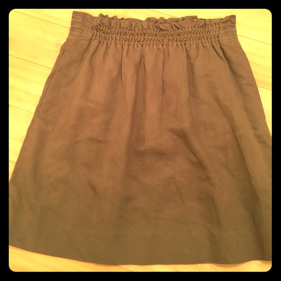 Army Green J Crew skirt