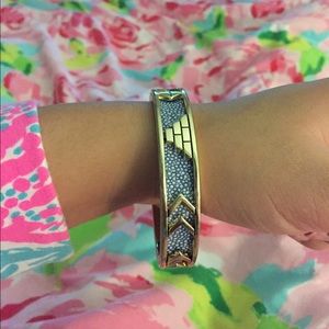 House of Harlow 1960 Aztec Bangle Blue/Gold
