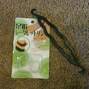 Bundled - hair bun maker and toe weight mgmt