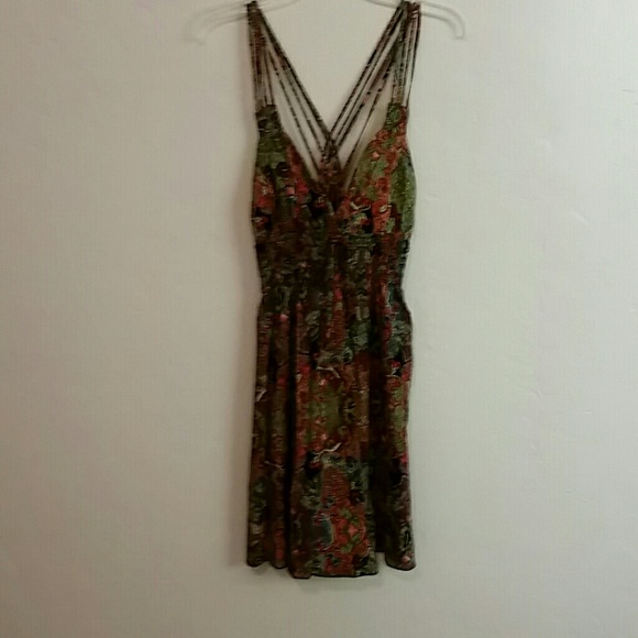 Olsenboye abstract print sundress
