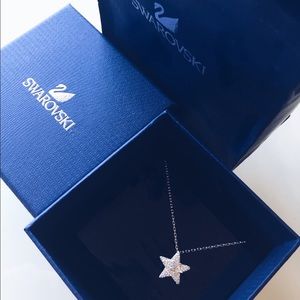 Swarovski Crystal Silver Star Necklace