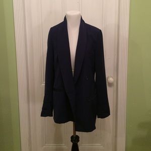 Silence and Noise (UO) long navy blazer