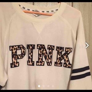 Victoria secret PINK leopard print sweatshirt