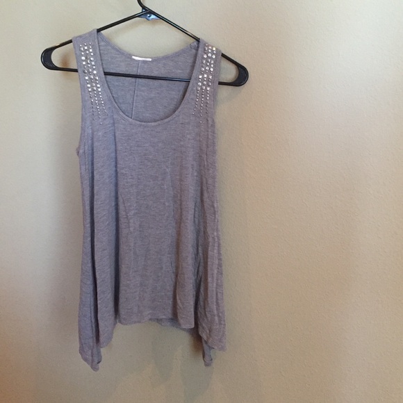 Gray studded tank