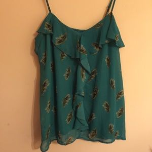 Feather Print Tank Top