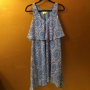 London Times Patterned Handkerchief Dress