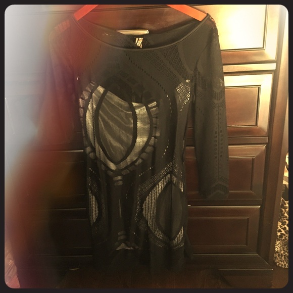 Black lace dress - Picture 1 of 5