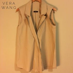 ✨SALE✨ Long tan vest with layered lapels