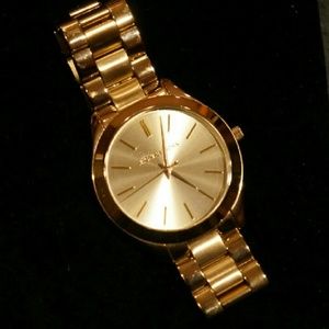 Michael Kors Women's Slim Runway Gold Watch