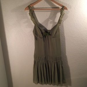 Soft green abs dress