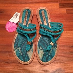 Brand New Aqua Jelly Sandals