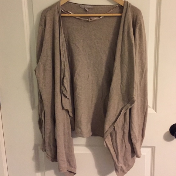 tan cardigan