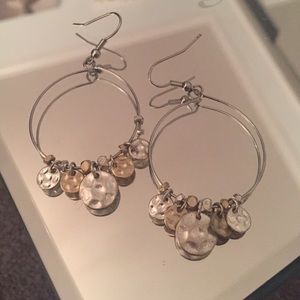 Silver hoop earrings