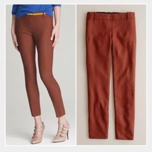 J. Crew wool bi-stretch Minnie pant - Rust