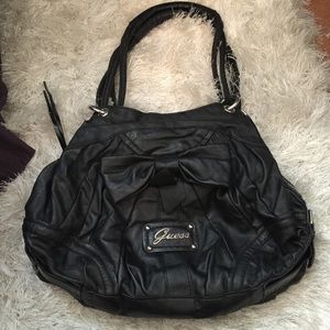 Guess leather bow tie handbag