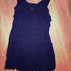 Black ruffled express dress