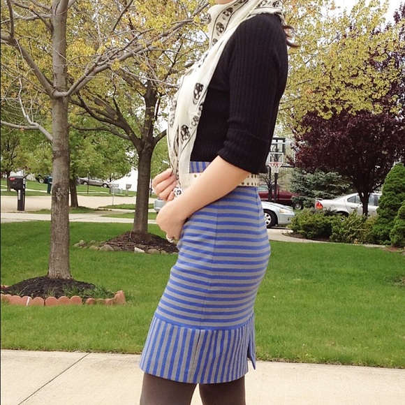 Tracy Reese Celeste Striped skirt - Picture 2 of 3
