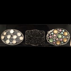 Interchangeable Snap on Snap off Belt Buckle