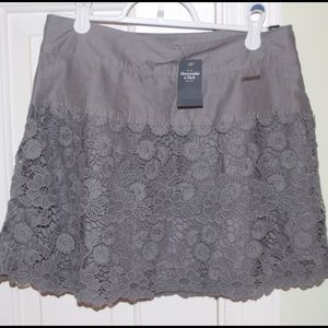 Grey Abercrombie & Fitch skirt 00