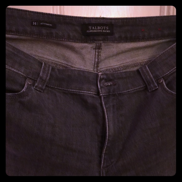Talbots boyfriend jeans.