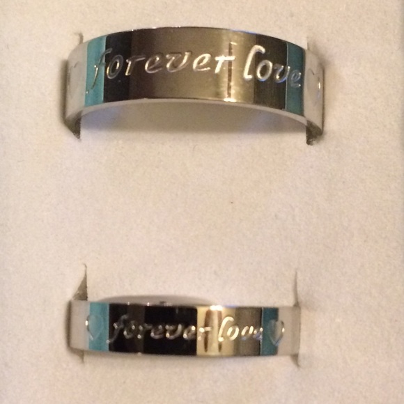 Stainless Steel ❤️"Forever Love"❤️ Rings - Picture 2 of 4