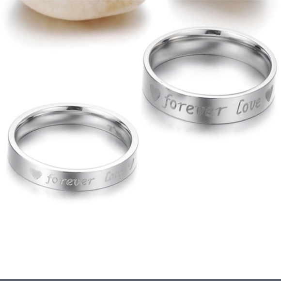 Stainless Steel ❤️"Forever Love"❤️ Rings - Picture 4 of 4