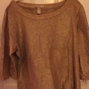 Banana Republic gold sweatshirt