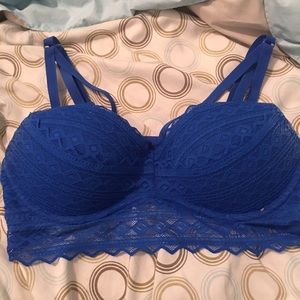 PINK lace push-up bralette