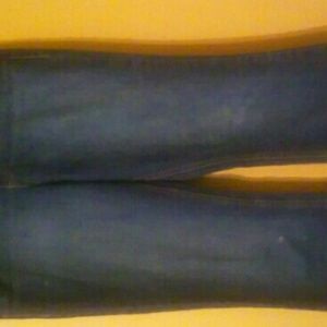 l.e.i. dark rinse sophia hipster flare, 11 long jr