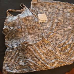 Athleta built in bra maxi dress with tie waist.