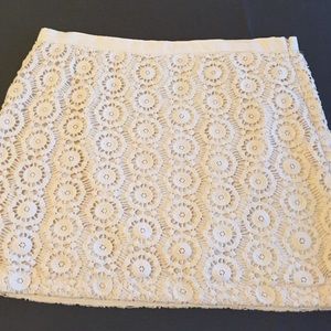 Eyelet skirt - Ivory