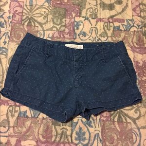 Aeropostale blue polka dot shorts