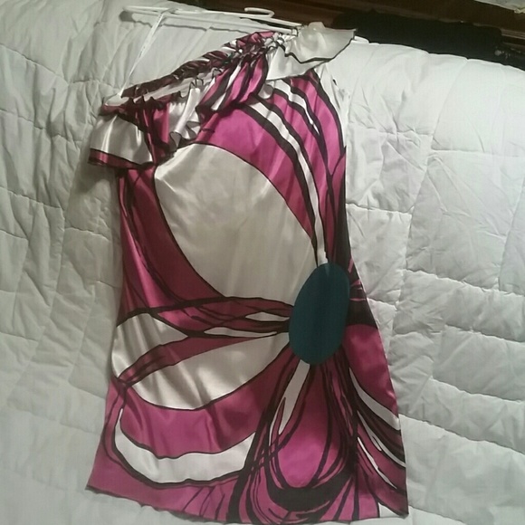 One Shoulder Ruffle Dress