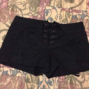 Black Express drawstring shorts