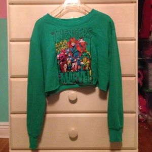 Avengers cropped sweatshirt from forever 21