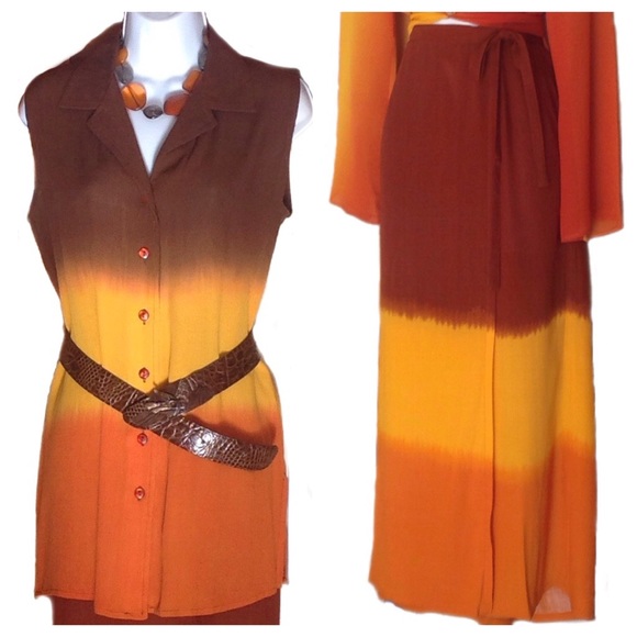 Avance Creation Dresses & Skirts - 🎀 HP 🎀 Wrap-around Skirt with Sleeveless Blouse