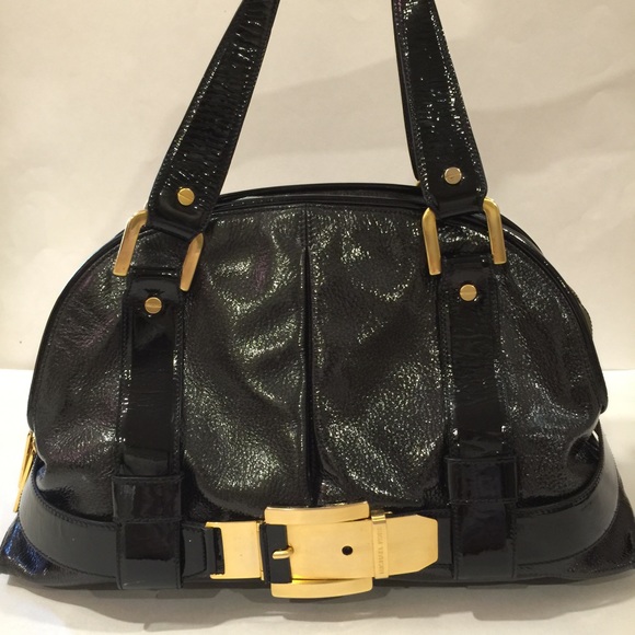 Michael Kors Handbags - Michael Kors Black Patent Leather Satchel
