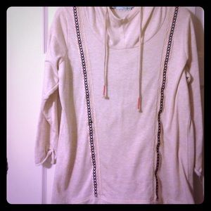 3/4 sleeve hoodie like sweater