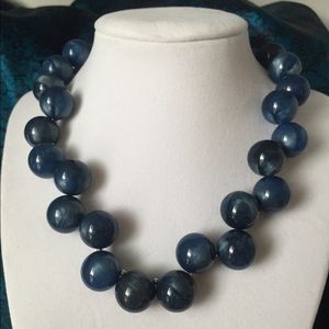 SOLD! 🚫Anne Klein Round Blue Bead Necklace